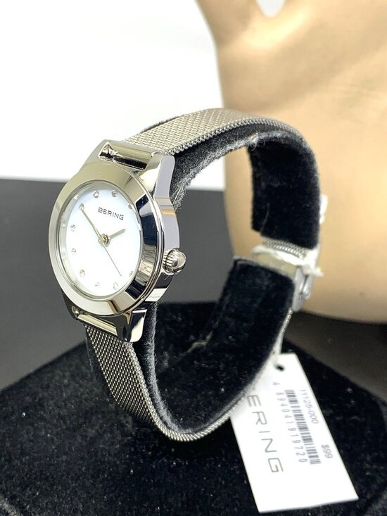 Bering Womens Watch 11125-000 Quartz White Dial 25mm Petite Mesh Stainless Steel main image 13